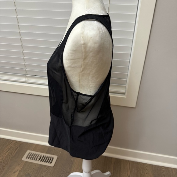 GOOD AMERICAN Black Mesh Tank Top - Picture 3 of 8